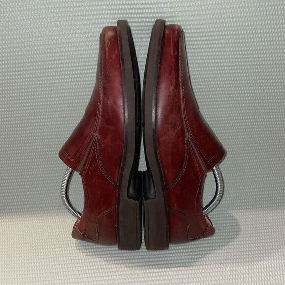 Ecco Seattle Slip On Leather Loafer Shoes Rust Men’s Size EU 43 / US Size 9.5 - Picture 6 of 8